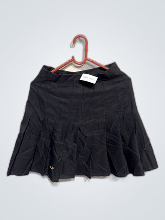 Black Pleated Mini Skirt