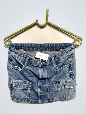 Unbranded Cargo Denim Mini Skirt