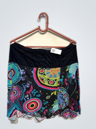 Vibrant Printed Mini Skirt