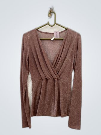 Brown Long-Sleeve Top