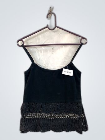 Unbranded Black Lace Trim Camisole