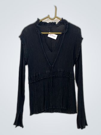 Unbranded Black Ruffle Blouse