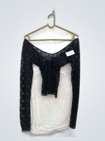 Unbranded Black Lace Sheer Blouse