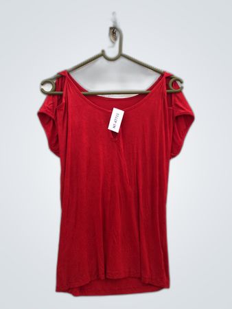 Red Off-Shoulder Top