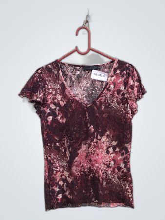 Kiaibi Woman Printed V-Neck Blouse