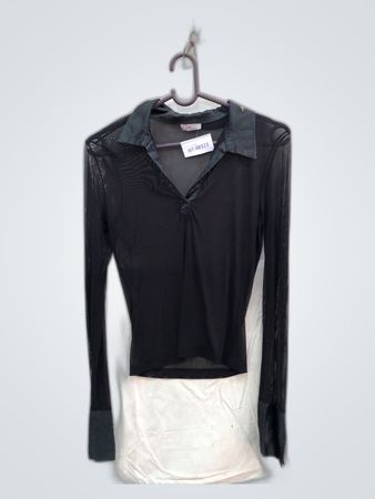 Ötz Collection Sheer Black Blouse