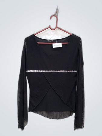 Sophyline Sheer Black Blouse