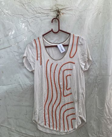 White Embroidered T-Shirt