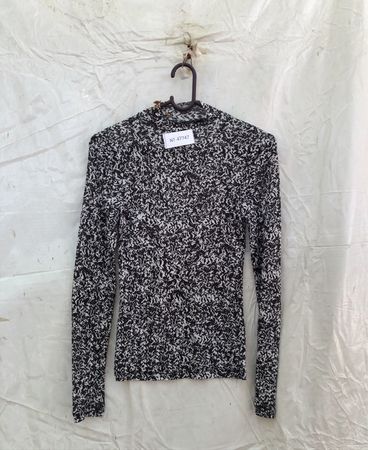 Speckled Knit Turtleneck Sweater