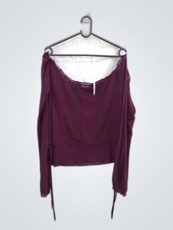 Wine Colored Blouse
