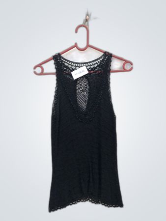Unbranded Black Lace Camisole Top
