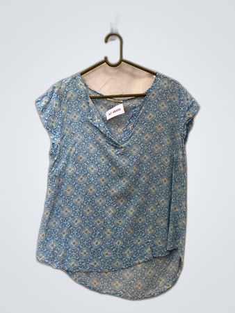 Artisan Printed V-Neck Blouse