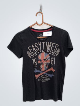 Brixton & Hackney Easy Times Graphic Printed T-Shirt