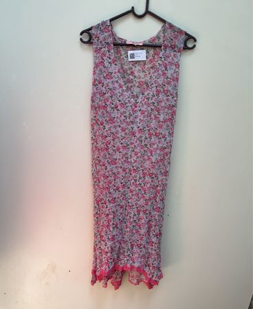Petal Floral Print Sleeveless Dress