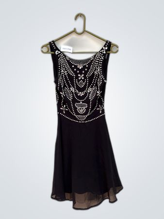 anna sui Black Beaded Dress
