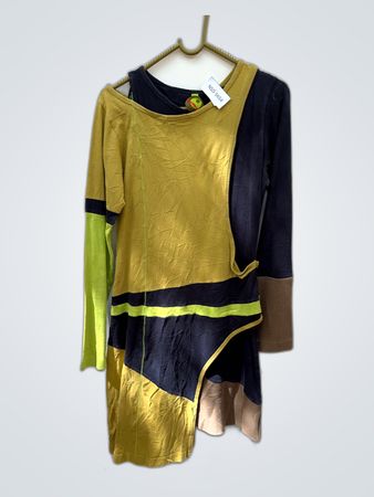 Vivienne Westwood Asymmetrical Color Block Blouse