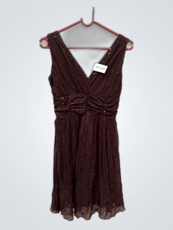 Lipsy Sequined Wrap Mini Dress