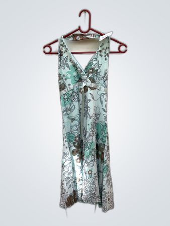 Sisters Point Teal Floral Mini Dress