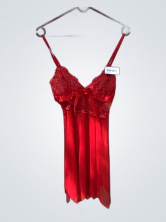 Red Lace Slip Dress