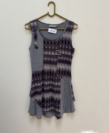 Noisy Printed Sleeveless Blouse