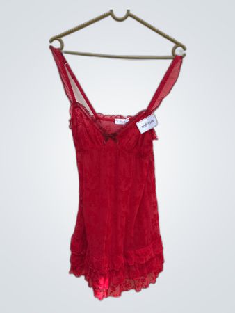 Etam Red Lace Camisole Top