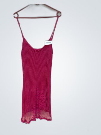 Unbranded Pink Crochet Mini Dress