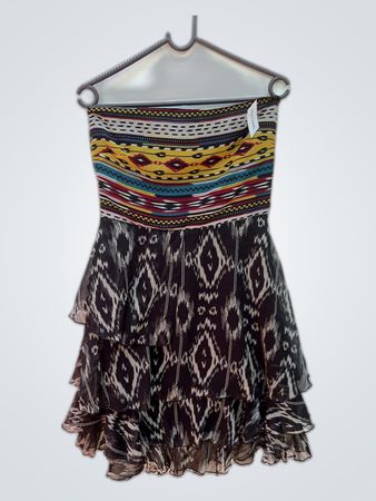 La Redoute Strapless Printed Mini Dress