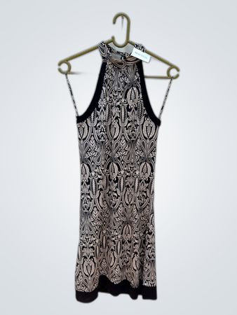 Black and White Paisley Dress