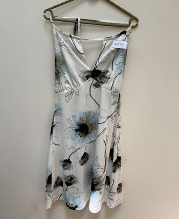Unbranded Floral Print Spaghetti Strap Mini Dress