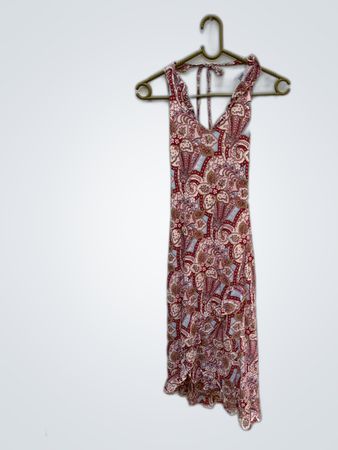 Unbranded Printed Halter Mini Dress