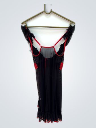Black and Red Lingerie Dress