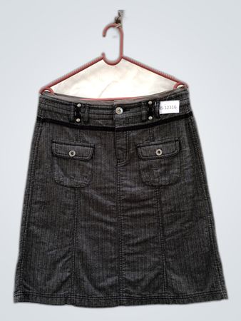 Gray Denim Skirt