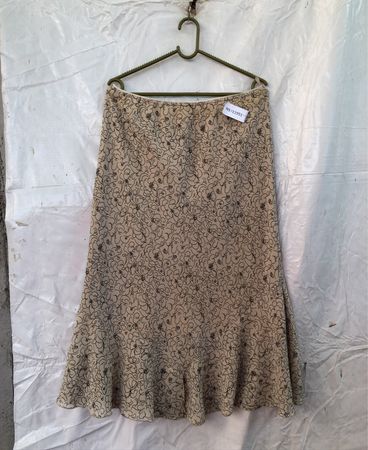 Unbranded Floral Print Midi Skirt