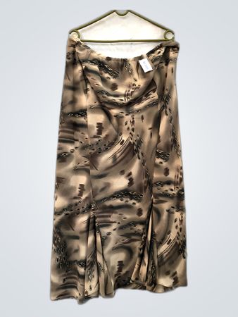 Unbranded Animal Print Pleated Midi Skirt