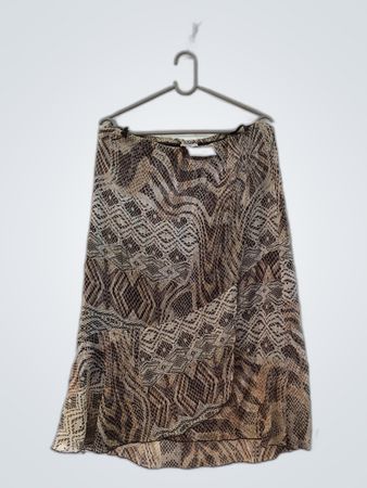 Kingfield Animal Print Midi Skirt