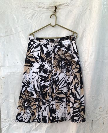 Unbranded Printed Pleated Midi Skirt