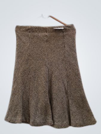 Unbranded Houndstooth Pleated Midi Skirt