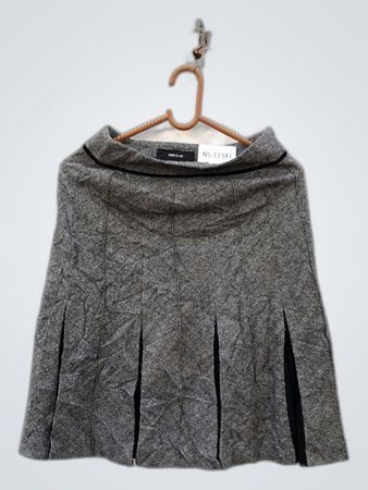 Gray Pleated Skirt