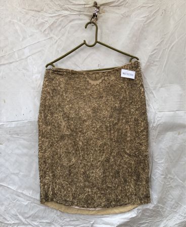 Embroidered Beaded Mini Skirt