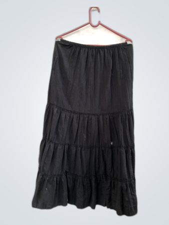 Black Tiered Skirt