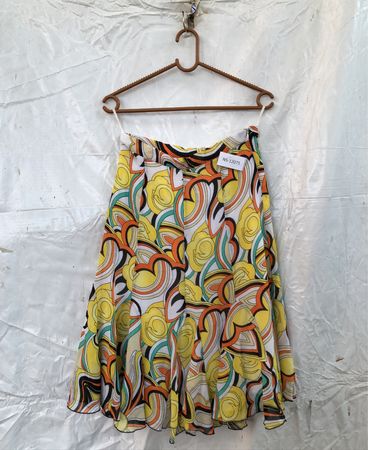 Unbranded Colorful Geometric Print Mini Skirt