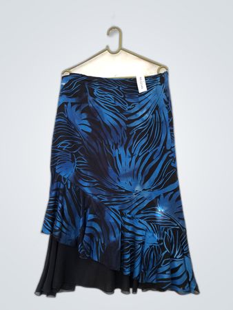 Blue Patterned Skirt