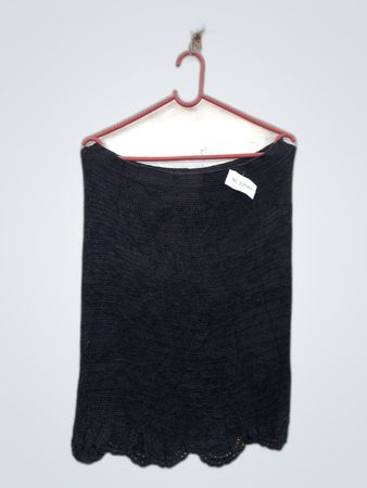 Unbranded Black Knit Mini Skirt