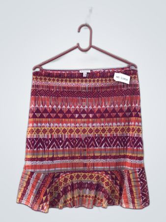 Biaggini Geometric Print Mini Skirt