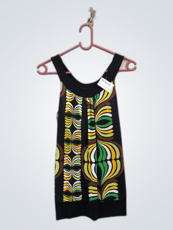 Unbranded Abstract Geometric Sleeveless Top