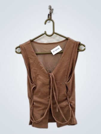 Unbranded Sleeveless Lace-up Top