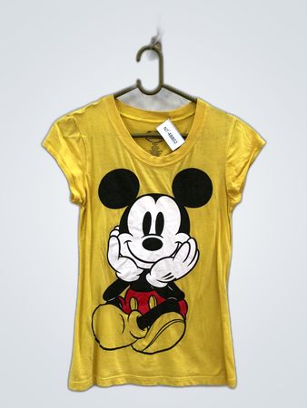 Disney Mickey Mouse Yellow Graphic T-Shirt
