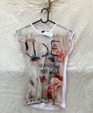 Avenue Girl Graphic Sheer Top