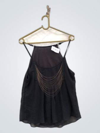 Unbranded Black Chain Detail Cami Top