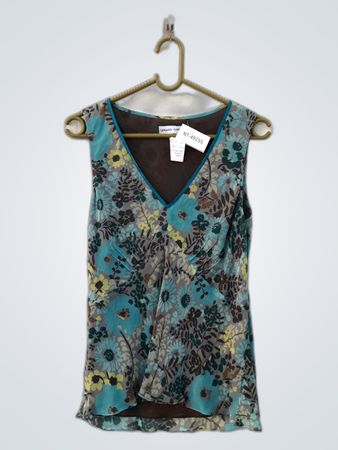 Gerard Darel Floral Sleeveless Top